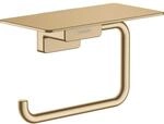 hansgrohe AddStoris Papierrollenhalter 41772140 mit Ablage, Wandmontage, Metall,