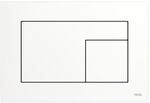 TECE TECEvelvet WC-Bet&auml;tigungsplatte 9240735 f&uuml;r Zweimengentechnik, Bianco Kos /