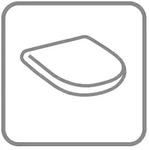 Villeroy und Boch O.NOVO WC-Sitz 8M436101 oval, Edelstahlscharnier wei&szlig;, wei&szlig;