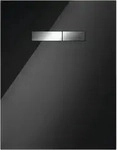 TECElux Bet&auml;tigungsplatte 9650004 Glas schwarz, Tasten chrom gl&auml;nzend