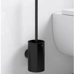 Keuco Reva Toilettenb&uuml;rstengarnitur 12864379000 schwarz matt, Wandmodell