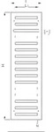 Zehnder Metropolitan Bar Design-Elektroheizk&ouml;rper ZM1Z1140B100020 MEPE-080-040/GD,