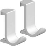 hansgrohe WallStoris Einzelhaken 27914700 breit, aus Kunststoff, 2 St&uuml;ck, Mattwei&szlig;
