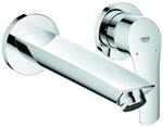 Grohe Eurosmart Fertigmontageset 29338003 2-Loch-Wand-Waschtischarmatur, Ausladung