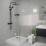 hansgrohe Vernis Shape 240 1jet Showerpipe 26427670 mit Thermostat, mattschwarz