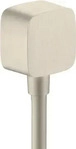 hansgrohe Axor Schlauchanschluss 36731820 mit R&uuml;ckflussverhinderer, brushed nickel