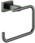 Grohe Essentials Cube WC-Papierhalter 40507AL1 hard graphite geb&uuml;rstet, ohne Deckel,