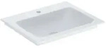 Geberit One M&ouml;bel-Waschtisch 505010011 60 cm, Hahnloch mittig, ohne &Uuml;berlauf, wei&szlig;