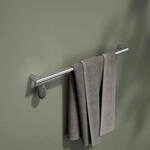 Keuco Reva Badetuchhalter 12801010600 verchromt, 600 mm, mit integrierten Haken