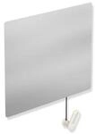 HEWI Serie 801 Kippspiegel 8010110099 600x540x6 mm, mit Seilumlenkung, reinweiss