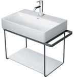 Duravit DuraSquare Metallkonsole 0031144600 66,5x38,1cm, wandh&auml;ngend, schwarz...