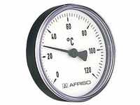 Afriso Bimetall Thermometer 0-120 Grad 63696 Gehäuse 100mm, 100mm Schaft, 1/2"