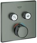 Grohe Grohtherm Smartcontrol Fertigmontageset 29124AL0 hard graphite geb&uuml;rstet,