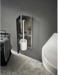 Emco Asis pure Unterputz-WC B&uuml;rstengarnitur-Modul 975551405 170x435mm, T&uuml;ranschlag