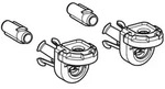 Geberit ONE Set Wandbefestigung 243978001 verdeckt, Bajonettantrieb