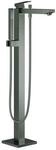 Grohe Eurocube Fertigmontageset 23672AL1 hard graphite geb&uuml;rstet, Wannenarmatur,