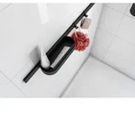 hansgrohe WallStoris Duschset 27967670 aus Kunststoff, Mattschwarz