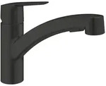 Grohe Start K&uuml;chenarmatur 303072431 schwarz matt, herausziehbare Dual Sp&uuml;lbrause