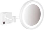 hansgrohe AddStoris Rasierspiegel 41790700 3-fach Vergr&ouml;&szlig;erung, mit LED Leuchte,