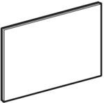 Geberit Sigma80 Bet&auml;tigungsplatte 242618SM1 Glas, verspiegelt