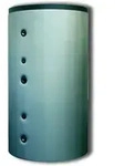 Wolf Bsh Pufferspeicher 7701322 800 I, mit 2 Glattrohrw&auml;rmetauschern, silber