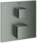 Grohe Grohtherm Cube Fertigmontageset 24153AL0 hard graphite geb&uuml;rstet,