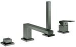 Grohe Eurocube 4-Loch-Wannenkombination 19897AL1 hard graphite geb&uuml;rstet