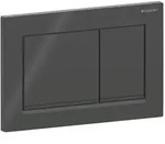 Geberit Omega 20 Square Bet&auml;tigungsplatte 115080DW1 Platte/Taste schwarz, Streifen