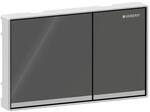Geberit Bet&auml;tigungsplatte Omega 60 Square 115081JK1 Taste lava, Rahmen