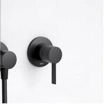 Keuco IXMO Black Selection Brausearmatur 59551379501 Unterputz, rund, schwarz matt