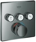 Grohe Grohtherm Smartcontrol Fertigmontageset 29126A00 hard graphite, eckig,