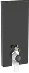 Geberit Monolith Stand-WC-Modul 131033SJ6 Bauh&ouml;he 114cm, Front Glas schwarz, Seite