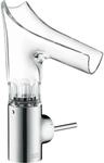hansgrohe Axor Starck Waschtischarmatur 12123000 mit Glasauslauf und Ablaufgarnitur,