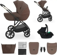 Kinderkraft KSPRIM03BRW3000, Kinderwagen Kinderkraft Prime 3 3in1 Velvet Mocca Braun