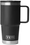 Yeti Rambler 20oz Reise-Trinkhalm-Tasse 591 ml schwarz