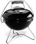 Weber Smokey Joe Premium, 37 cm, Black mit Trageb&uuml;gel als Deckelhalter