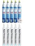 5 x CO2 Zylinder Kohlens&auml;ure 425 g Flasche mit F&uuml;llung bis zu je 60 L f. Soda-S...