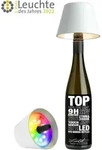 Sompex Leuchte "TOP 2.0" Akku LED Flaschenaufsatz wei&szlig;