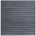 GrojaSolid Rhombus Steckzaun-Set Steingrau co-extrudiert 180x180cm 4250260974436