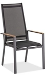 Niehoff MĂ&para;bel Outdoor Niehoff Palos Flex Hochlehner, Aluminium anthrazit,