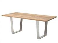 Niehoff MĂ&para;bel Outdoor Niehoff Noah Tisch 220x95cm, Trapezkufe Edelstahl,