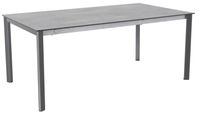 MWH Alutapo Ausziehtisch HPL Zement Iron Grey, 180-240x100cm 4260440950525