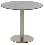 Niehoff MĂ&para;bel Outdoor Niehoff Bistro Tisch rund 70cm HPL mit Edelstahlgestell