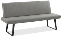 Niehoff MĂ&para;bel Outdoor Niehoff Elba Bank 160cm, Bezug Alpine grau, Gestell Stahl
