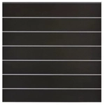 GrojaSolid Grande Premium BPC Steckzaun-Set 180x180cm schwarz co-extrudiert- Rahmen