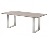 Niehoff MĂ&para;bel Outdoor Niehoff Noah Tisch 180x95cm, Profilkufe Edelstahl, HPL