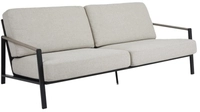 Brafab Lyra 2,5-Sitzer Sofa 193cm, Gestell Edelstahl schwarz, inkl. Polster
