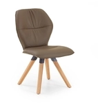 Niehoff MĂ&para;bel Indoor Niehoff Chianti Design-Stuhl Stativgestell Eiche, Leder