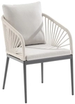 Niehoff MĂ&para;bel Outdoor Niehoff Pino Designstuhl kieselbeige, Gestell anthrazit,