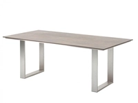 Niehoff MĂ&para;bel Outdoor Niehoff Noah Tisch 200x95cm, Profilkufe Edelstahl, HPL